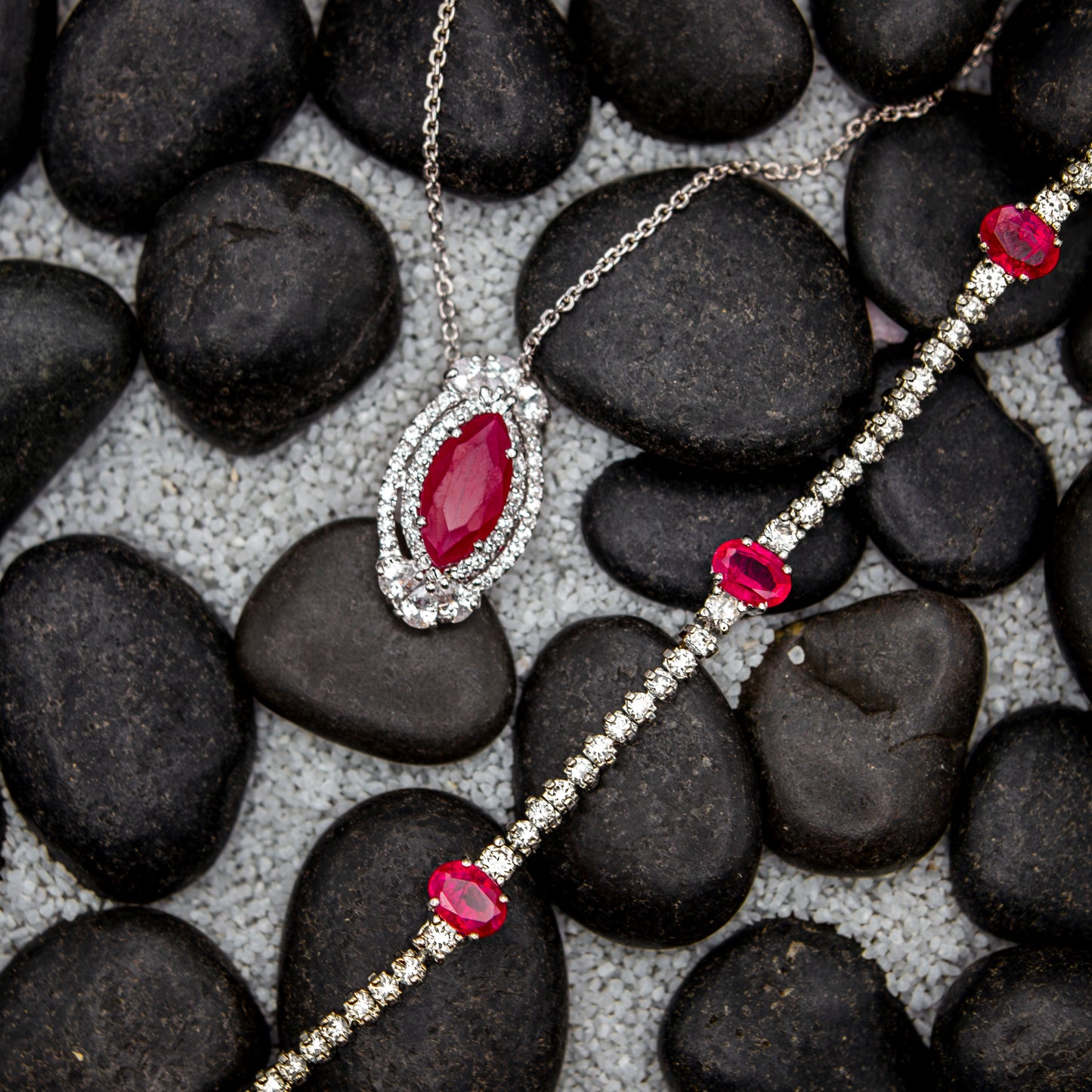 BL-04RU- Opulent Ruby CZ Pendant